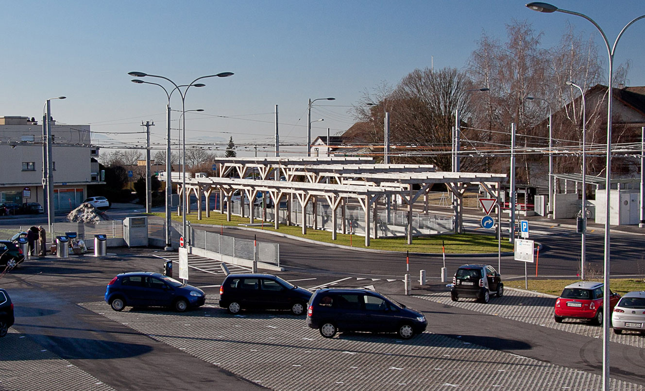 Ligne TL n° 8, arrêts et terminus  –  LE MONT-SUR-LAUSANNE – SUISSE